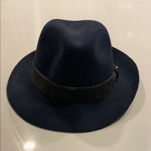 Ted Baker Men’s Wool Fedora Hat (Navy)